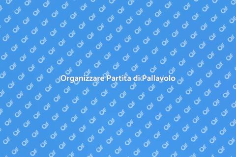 Pianificare Partita di Pallavolo