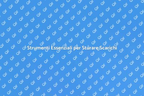 Attrezzatura per Sturare Scarico