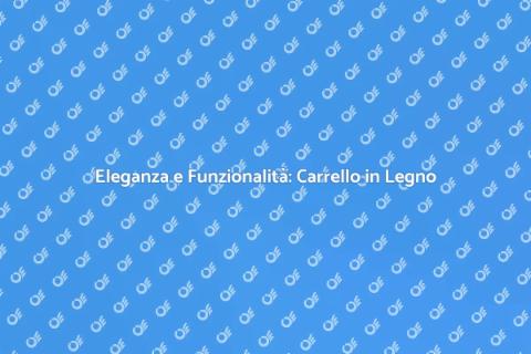 Carrello Portaoggetti in Legno per Giardino