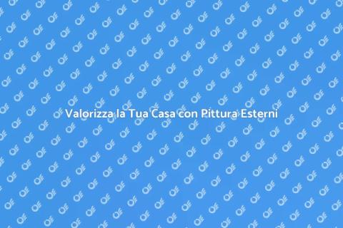 Pittura per Muri Esterni di Qualità