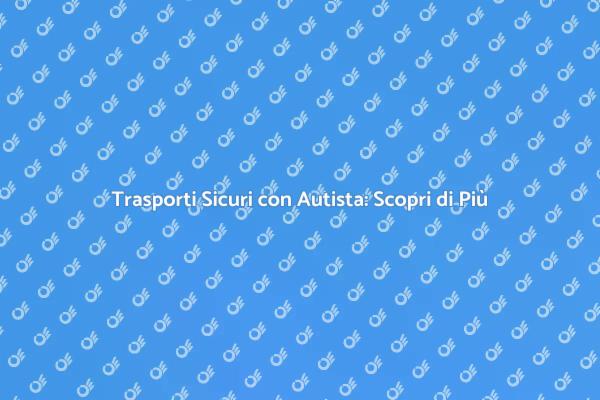 Sicurezza nei Trasporti: Scegli Autista