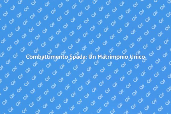 Combattimento Spada per Matrimonio Unico