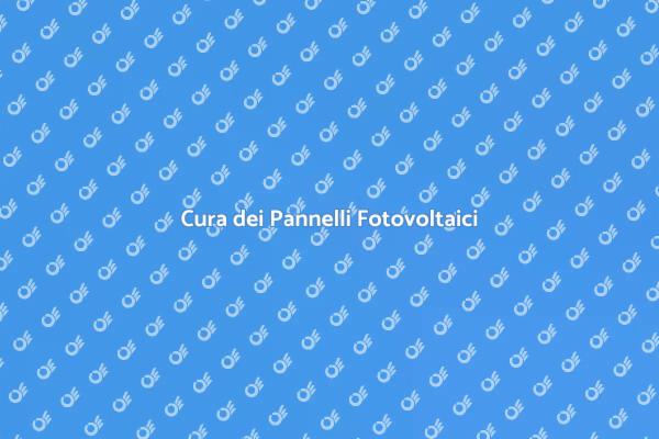 Manutenzione dei Pannelli Solari