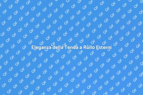 Tenda a Rullo con Cassonetto Esterni