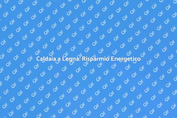 Caldaia a Legna e Risparmio Energetico