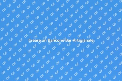Bancone Bar Lavorato a Mano