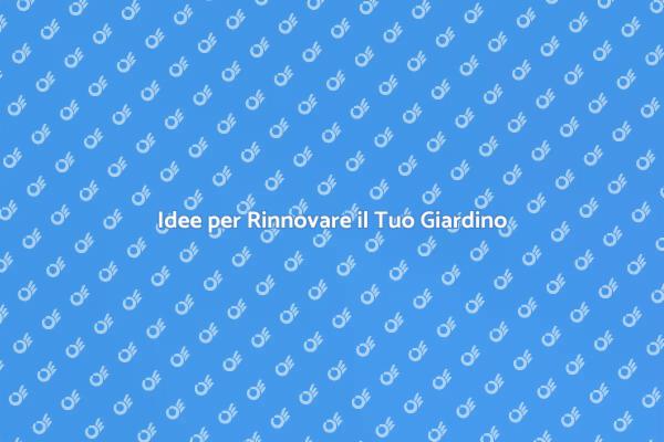 Trasforma il Giardino con Stile