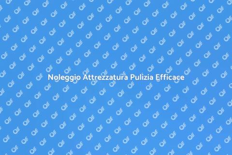 Noleggiare Attrezzatura Pulizia Alta Pressione