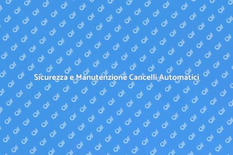 Manutenzione Cancelli Automatici Sicuri