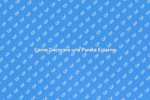 Decorazione Parete Esterna con Stucco