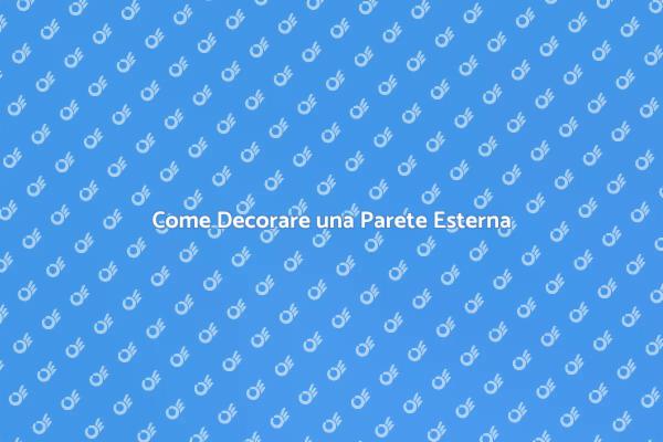 Trasforma la Tua Parete Esterna