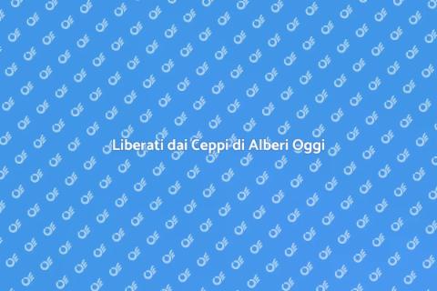 Rimozione Ceppi di Alberi per Giardini