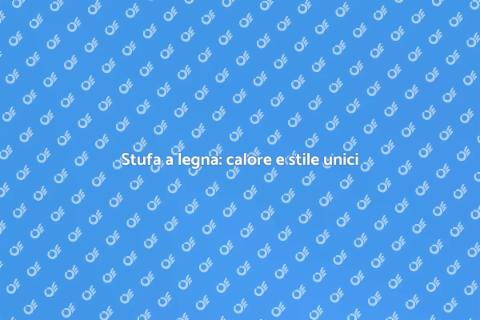 Stufa a legna di design per la casa