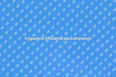 Ottimizzazione Irrigazione Sostenibile