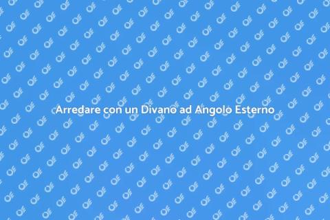 Divano ad Angolo per Esterni: Comfort