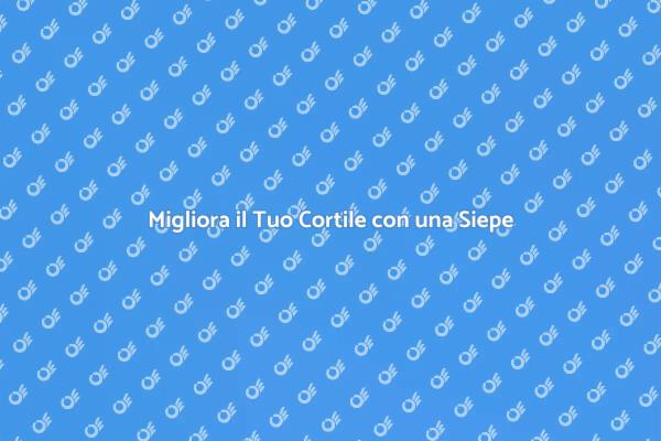 La Magia della Siepe Artificiale