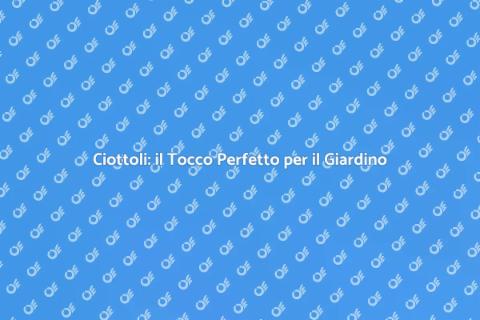Acquistare Ciottoli per il Giardino