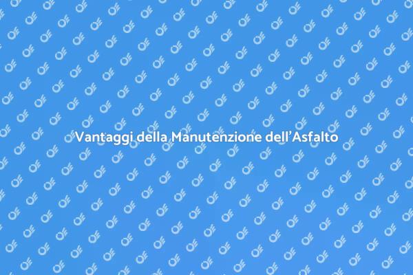 Sicurezza e Manutenzione Asfalto Pubblico