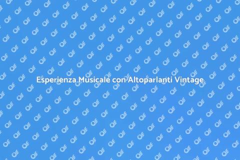 Altoparlanti Vintage per Vinili