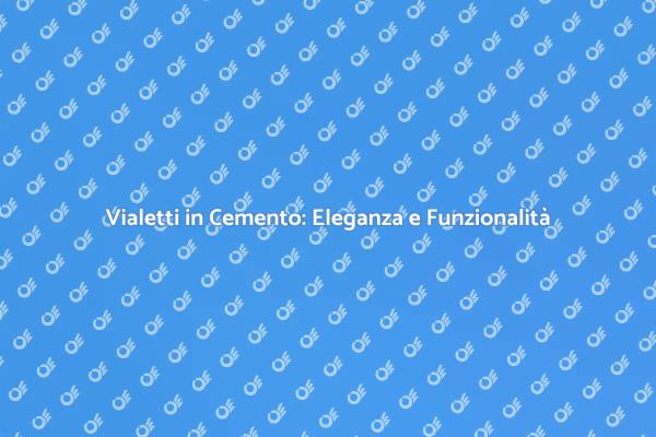 Vialetti in Cemento per la Tua Proprietà