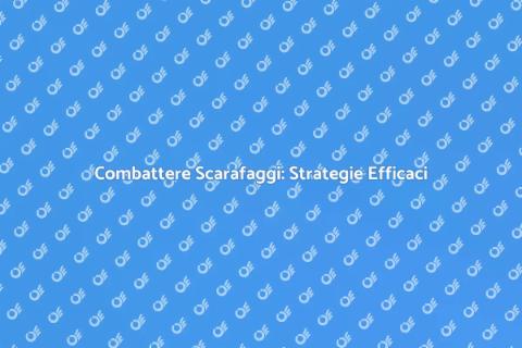 Prevenzione Scarafaggi in Locali