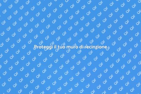 Impermeabilizzazione muro di recinzione