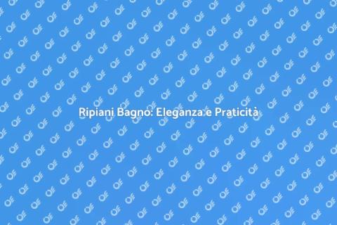 Ripiano del Bagno: Stile e Funzionalità