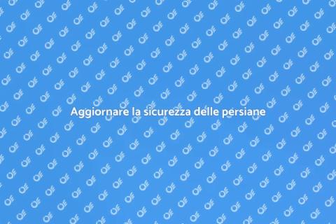 Sicurezza persiane in alluminio aggiornata