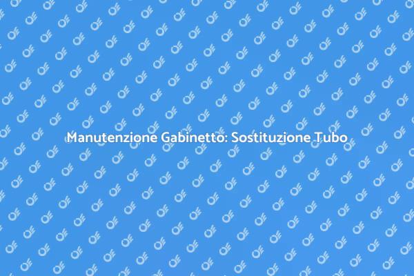 Manutenzione Essenziale: Sostituire il Tubo