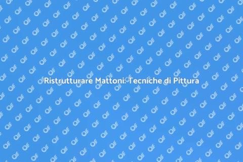Dipingere Abitazione in Mattoni