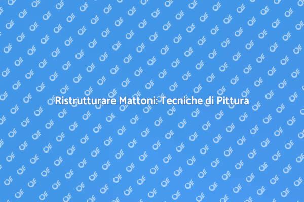 Come Ridipingere Abitazioni in Mattoni
