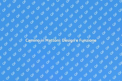 Camino in Mattoni: Comfort e Stile