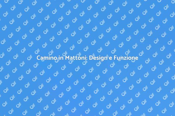 Camino in Mattoni: Calore e Design