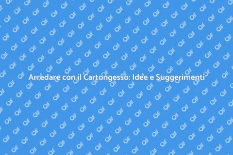 Mobile in Cartongesso: Design Funzionale
