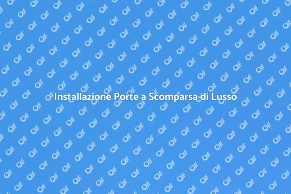 Innovazione con Porte a Scomparsa