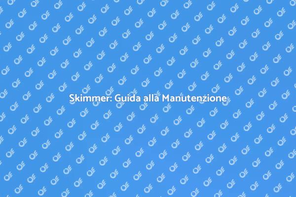 Ottimizza la Tua Piscina con lo Skimmer
