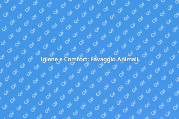 Lavaggio a Secco: Comfort per i Tuoi Animali