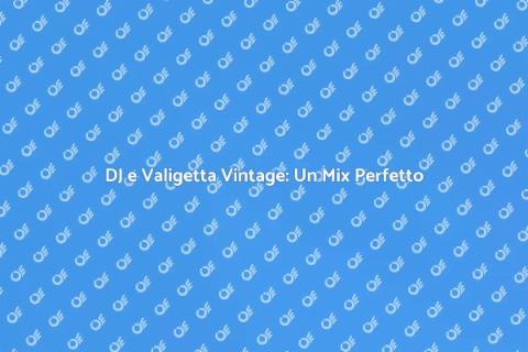 Valigetta Vintage per DJ: Stile Unico
