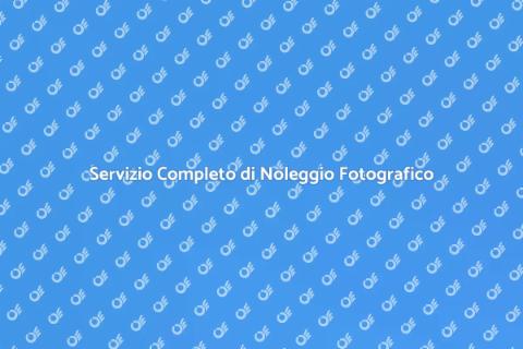 Noleggiare un Set Fotografico Completo