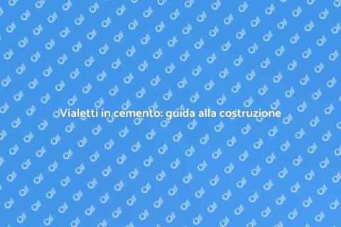 Costruzione vialetti in cemento