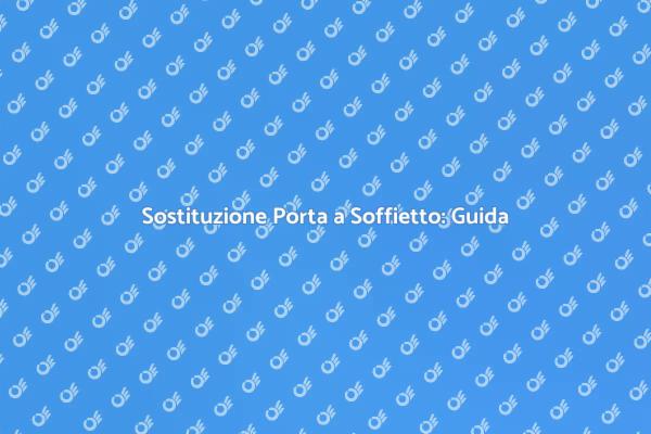 Sostituzione Facile di Porte a Soffietto