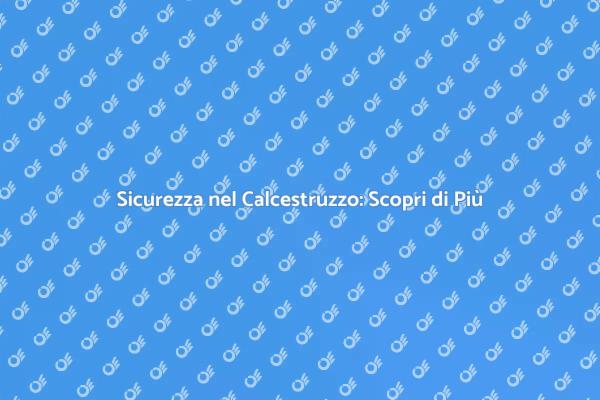 Fondamenta Sicure: Controllo Calcestruzzo