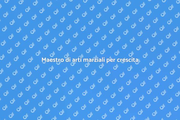 Crescita personale con arti marziali