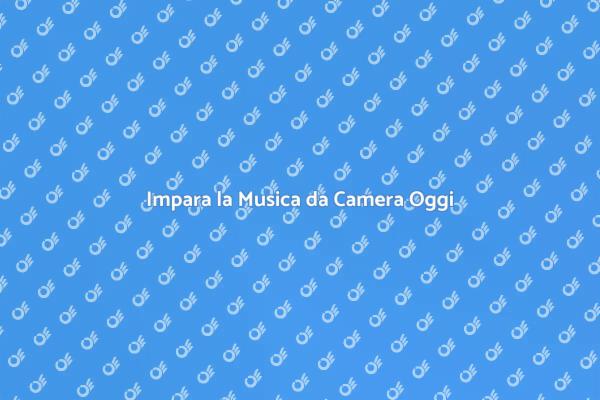 Unisciti al Corso di Musica da Camera