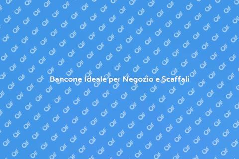 Bancone per Negozio con Supporti