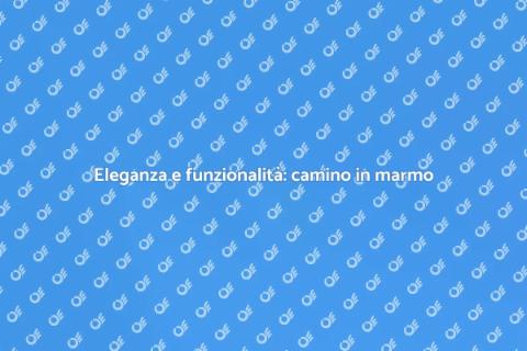 Camino in marmo con controllo remoto