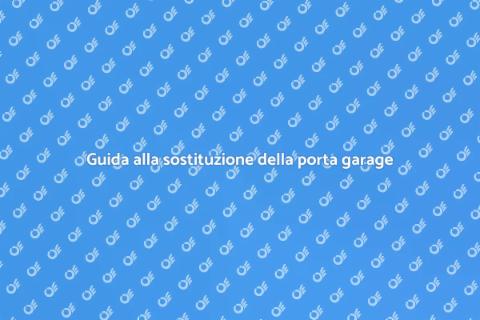 Sostituire la porta di un garage
