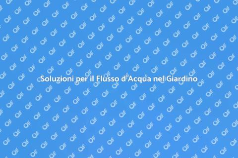Flusso d'Acqua: Guida alla Risoluzione