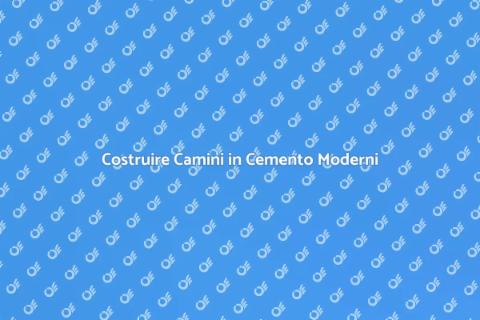 Camini in Cemento: Design e Funzionalità
