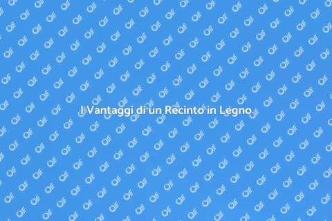 Recinto di Legno: Stile e Funzionalità